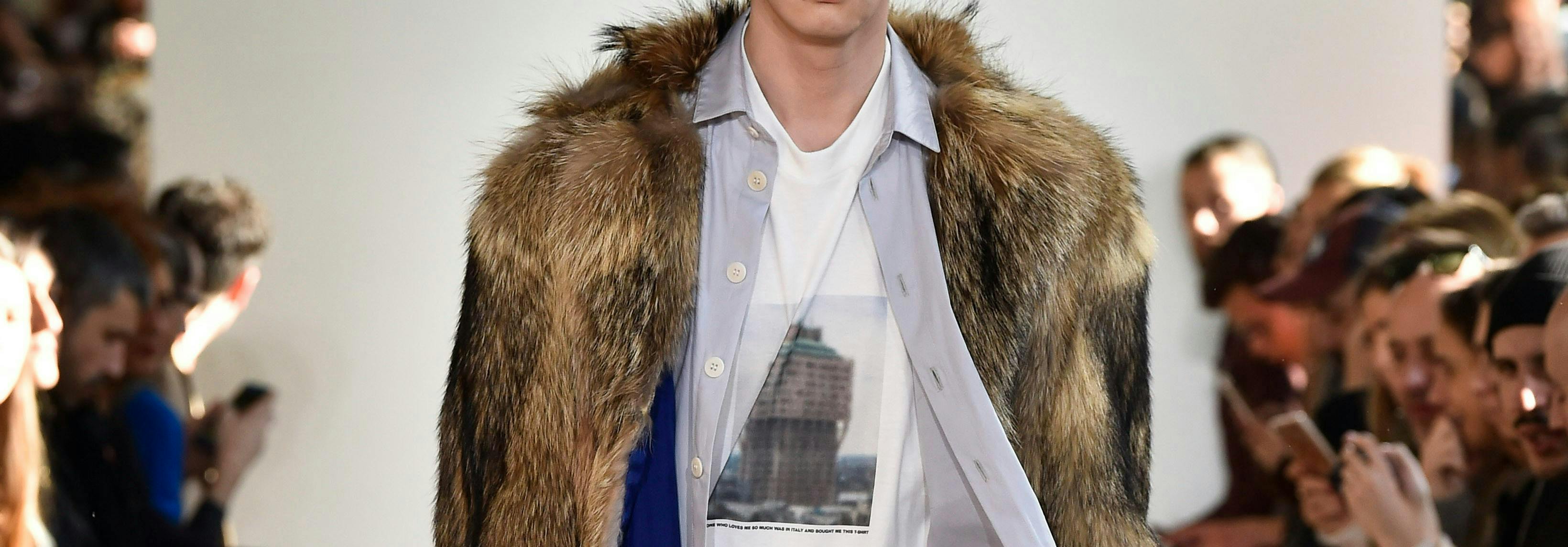 clothing apparel person human sleeve coat fur