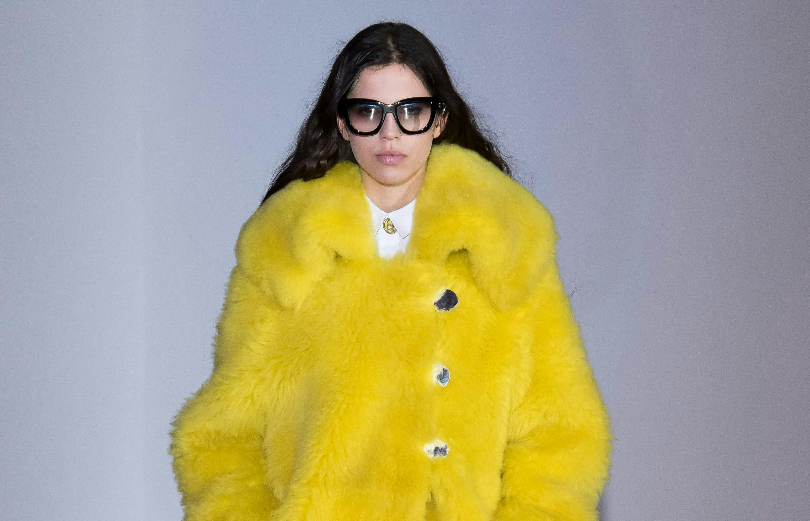 clothing apparel fur sunglasses accessories accessory coat person human