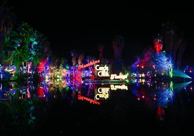 horizontal coachella california festival crowd light night life lighting