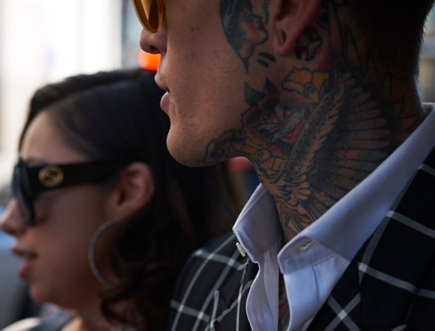 skin sunglasses accessories accessory person human tattoo