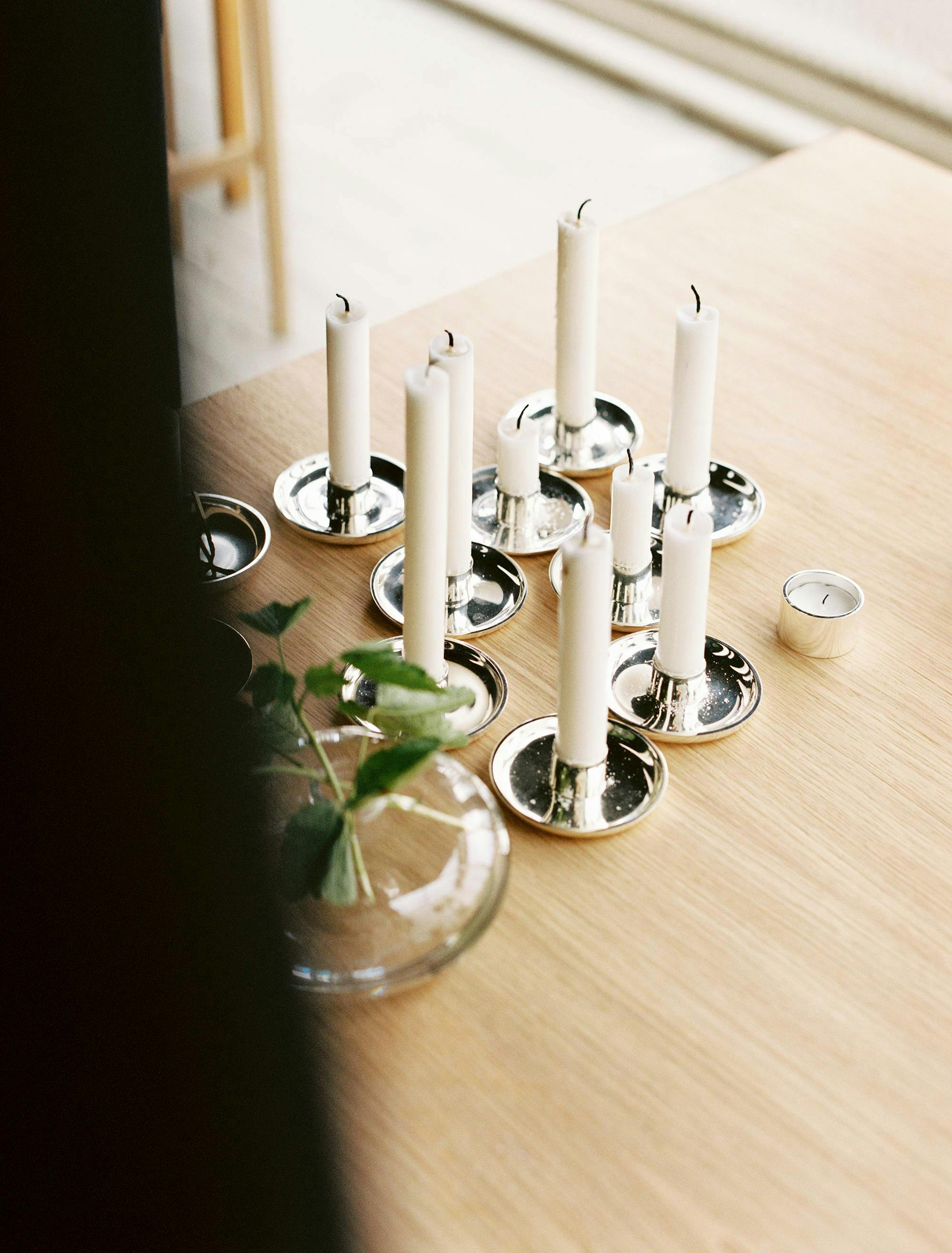 candle tabletop furniture wood
