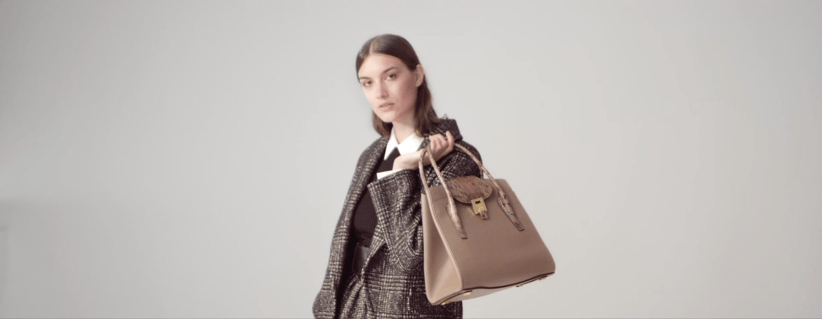 coat clothing apparel handbag accessories bag accessory person purse female