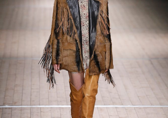 isabel marant ready to wear fall winter 2018 -19 paris february march 2018 coat clothing apparel person human fashion