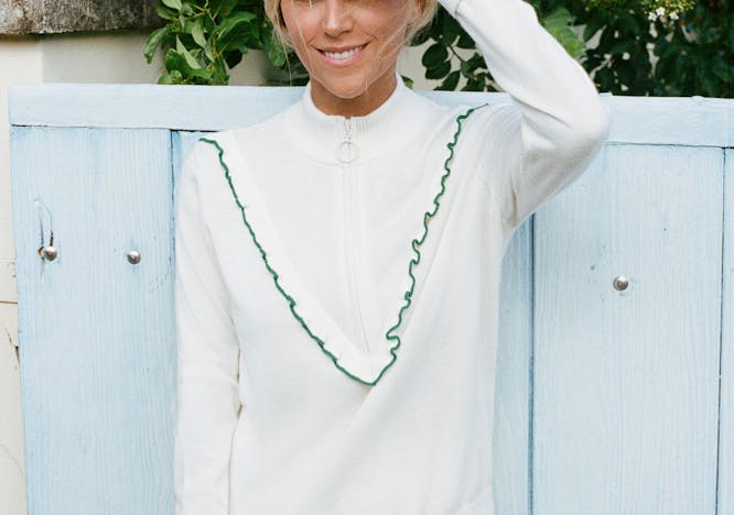 clothing apparel blouse sleeve home decor person human linen long sleeve