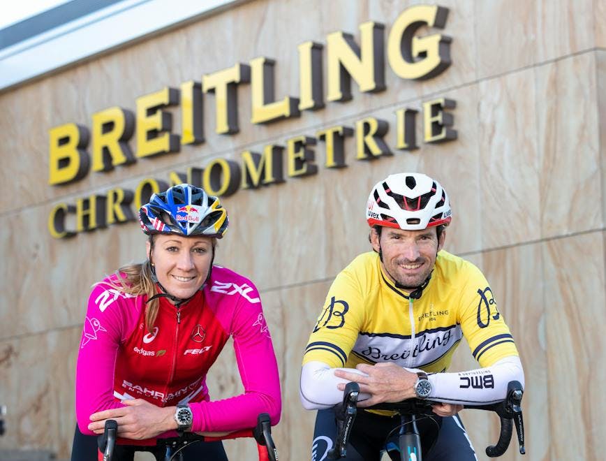 la chaux-de.fonds ju person human helmet clothing apparel bicycle vehicle transportation cyclist sport